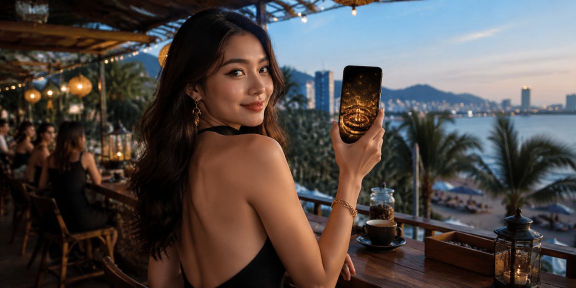 Khách hàng thưởng thức ứng dụng 6080 trên điện thoại tại Hà Nội